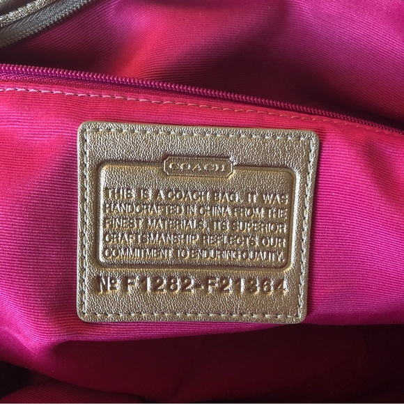 Coach Peyton Tattersall Tote Purse Handbag Ivory Plaid - Picture 11 of 15